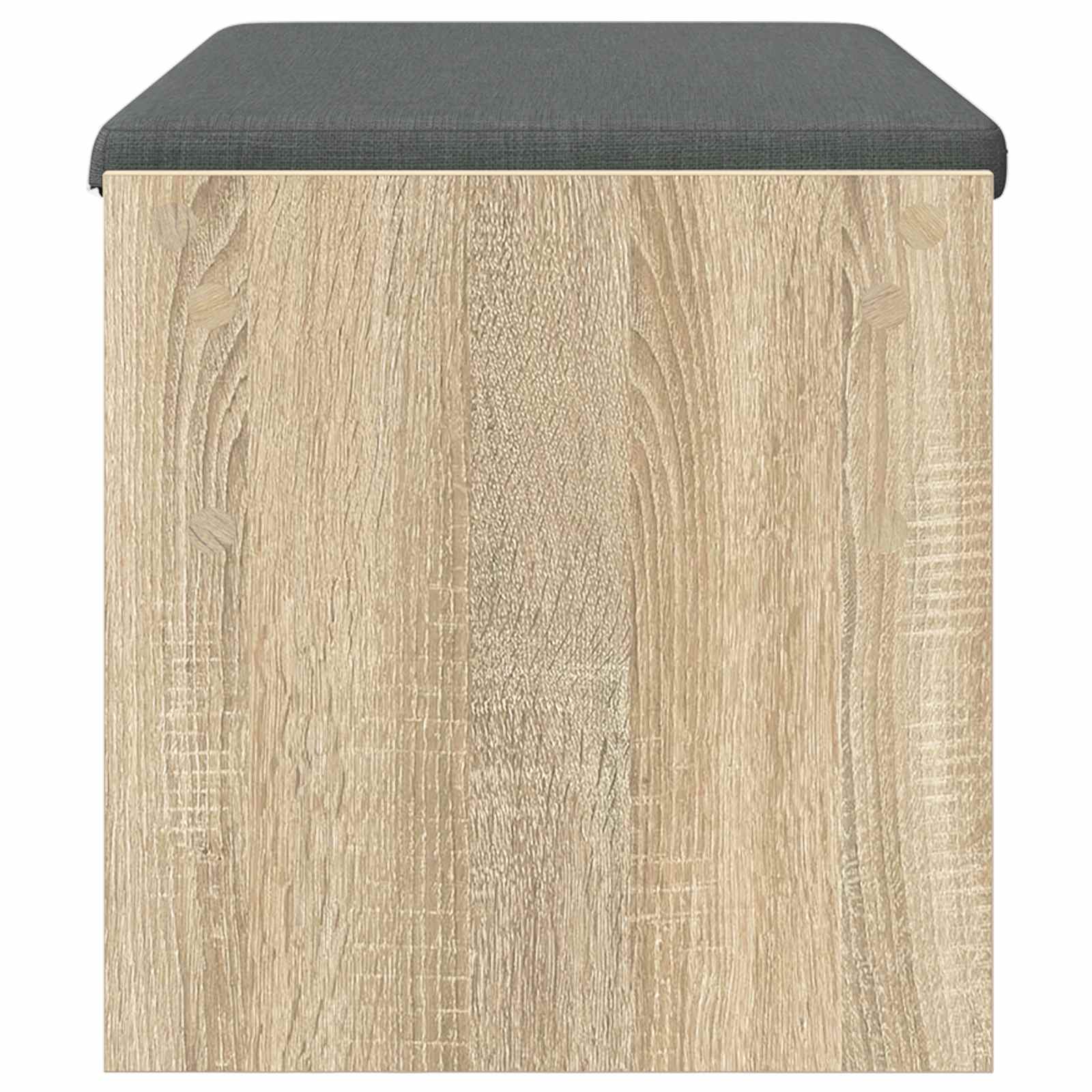 vidaXL Hall Bench with Cushion Sonoma Oak 83 x 38 x 40 cm 6