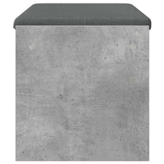 vidaXL Hall Bench with Cushion Concrete Grey 83 x 38 x 40 cm 6