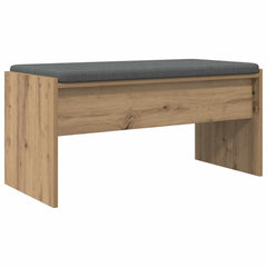 vidaXL Hall Bench Artisan Oak 83 x 38 x 40 cm 2