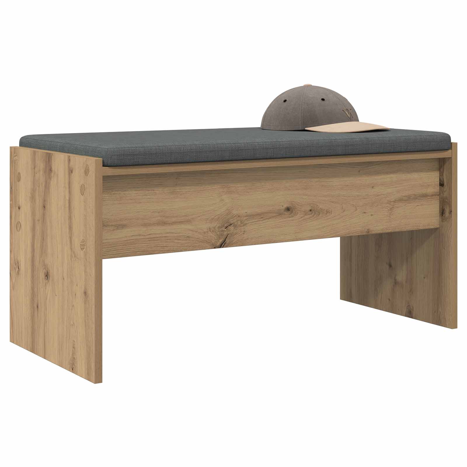 vidaXL Hall Bench Artisan Oak 83 x 38 x 40 cm 3
