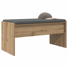vidaXL Hall Bench Artisan Oak 83 x 38 x 40 cm 3