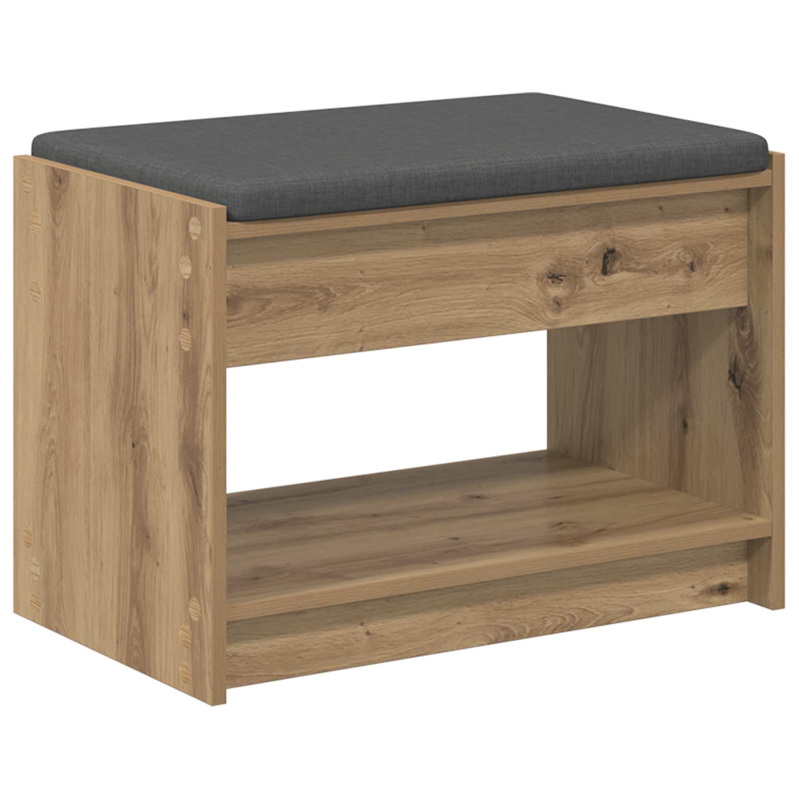 vidaXL Hall Bench Artisan Oak 63 x 38 x 45 cm 2