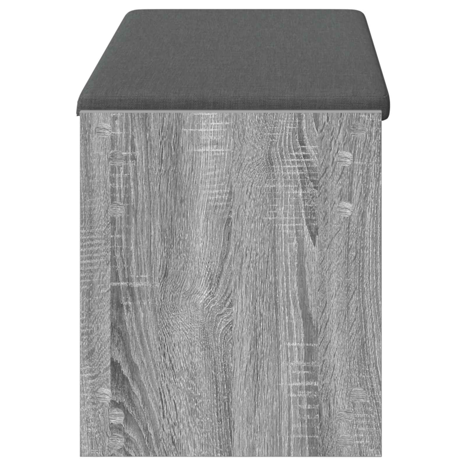vidaXL Hall Bench Grey Sonoma 103 x 38 x 45 cm 6