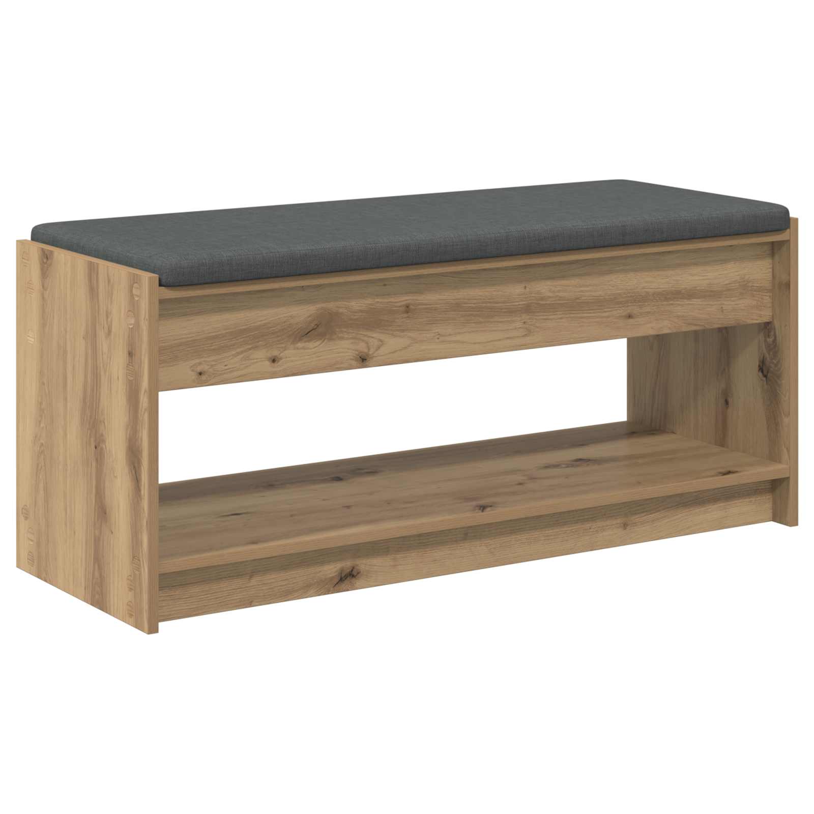 vidaXL Hall Bench Artisan Oak 103 x 38 x 45 cm 2