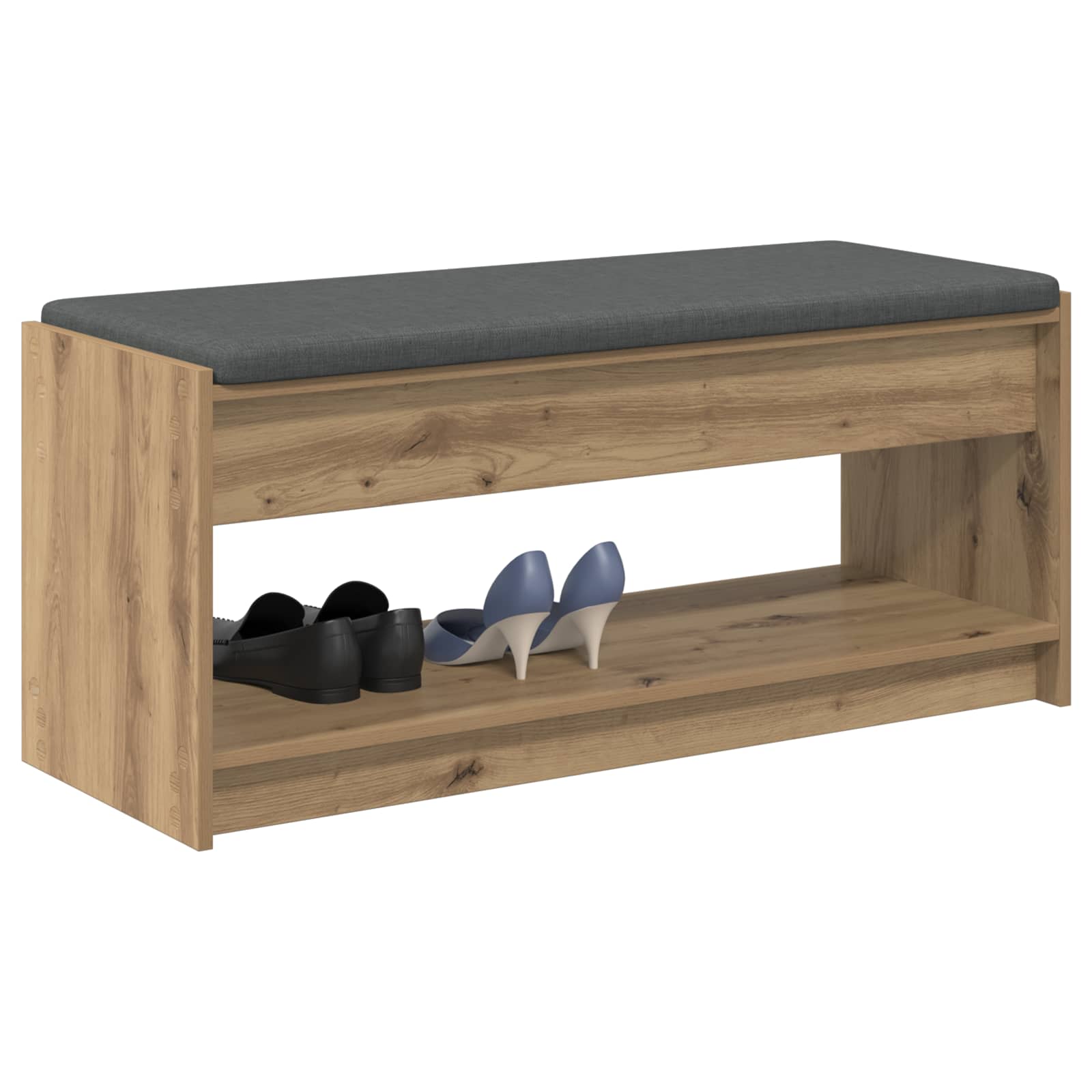 vidaXL Hall Bench Artisan Oak 103 x 38 x 45 cm 3
