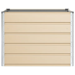 vidaXL Planter Ivory 100 x 100 x 75 cm Steel 4