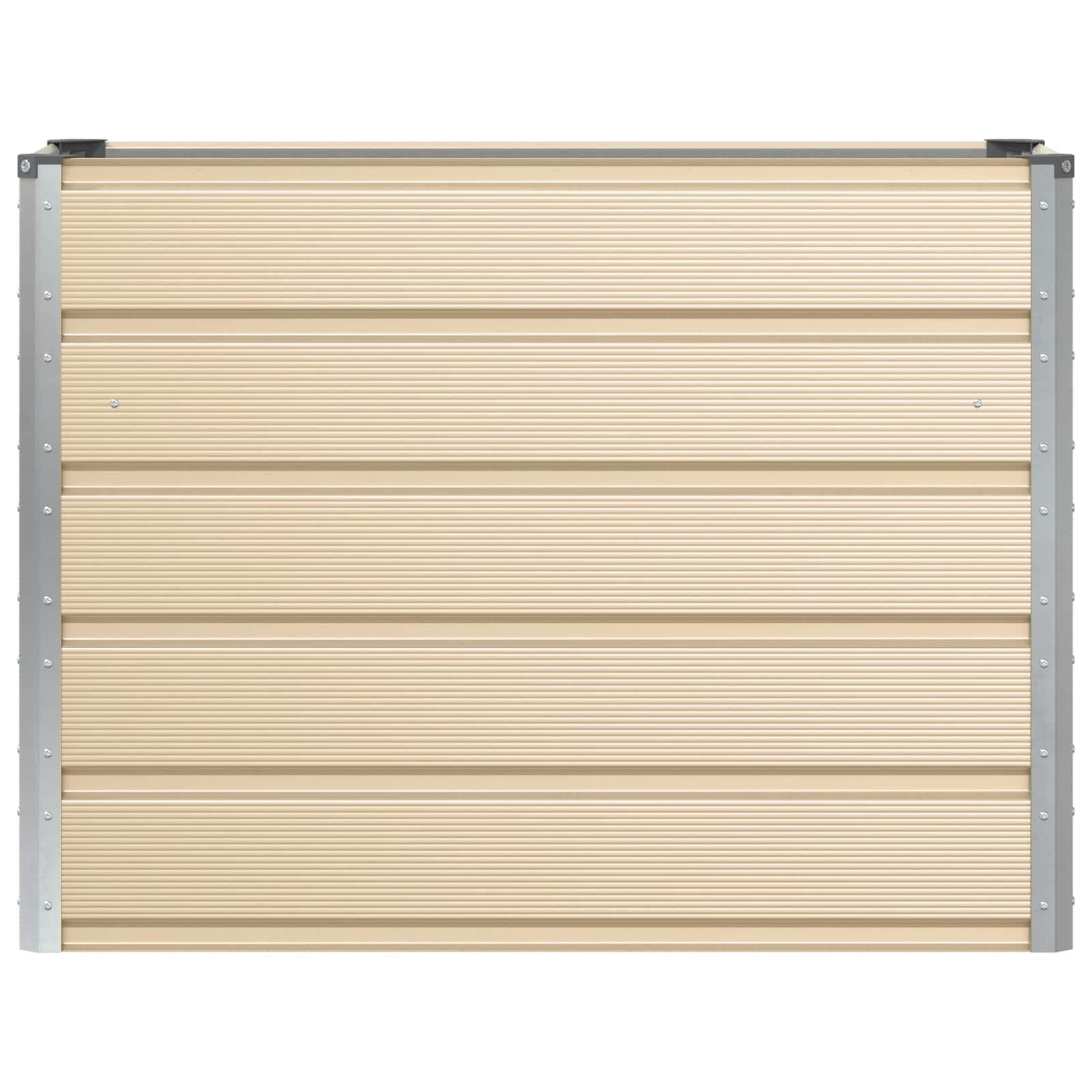 vidaXL Planter Ivory 100 x 40 x 75 cm Steel 4
