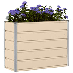 vidaXL Planter Ivory 100 x 40 x 75 cm Steel 3
