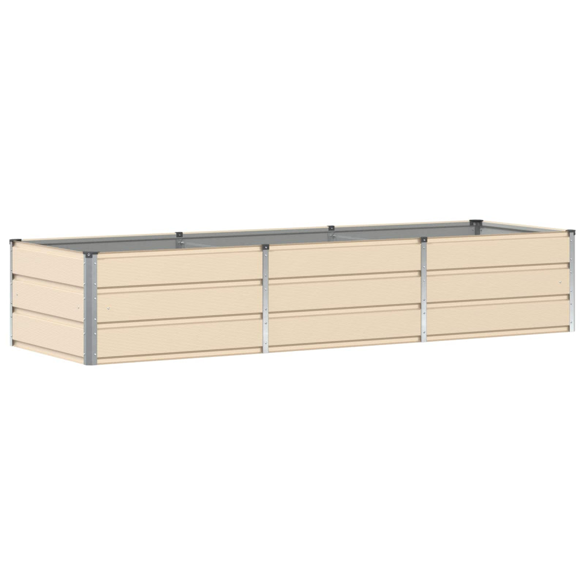 Planter 160 x 80 x Steel Height 45 cm Ivory 240 cm