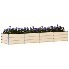 Planter 160 x 80 x Steel Height 45 cm Ivory 320 cm