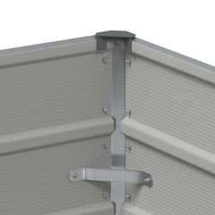 vidaXL Planter Light Grey 100 x 40 x 45 cm Steel 5