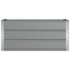 vidaXL Planter Light Grey 100 x 40 x 45 cm Steel 4