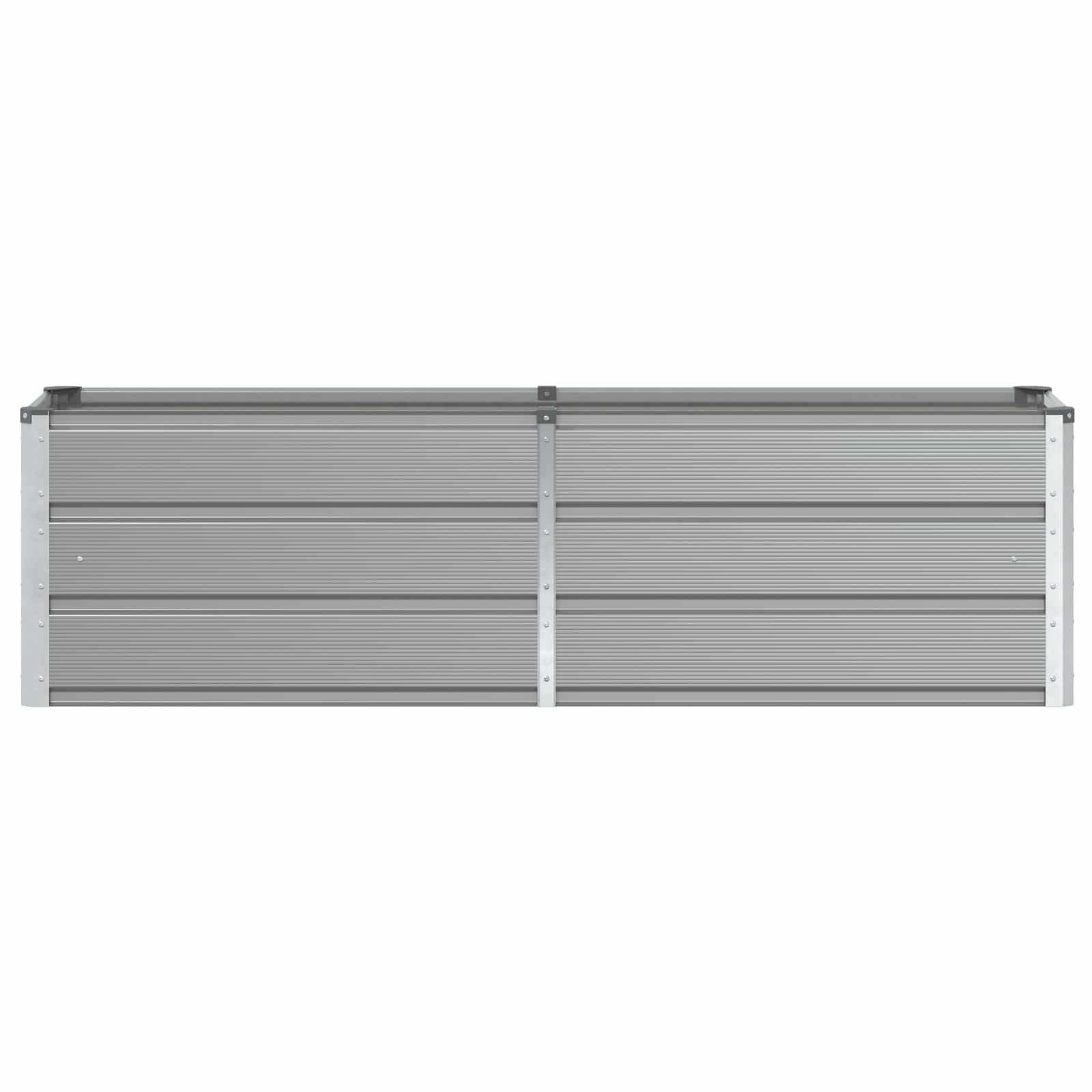 vidaXL Planter Light Grey 160 x 40 x 45 cm Steel 4