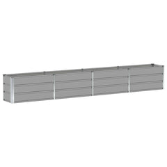 vidaXL Planter Light Grey 320 x 40 x 45 cm Steel 2