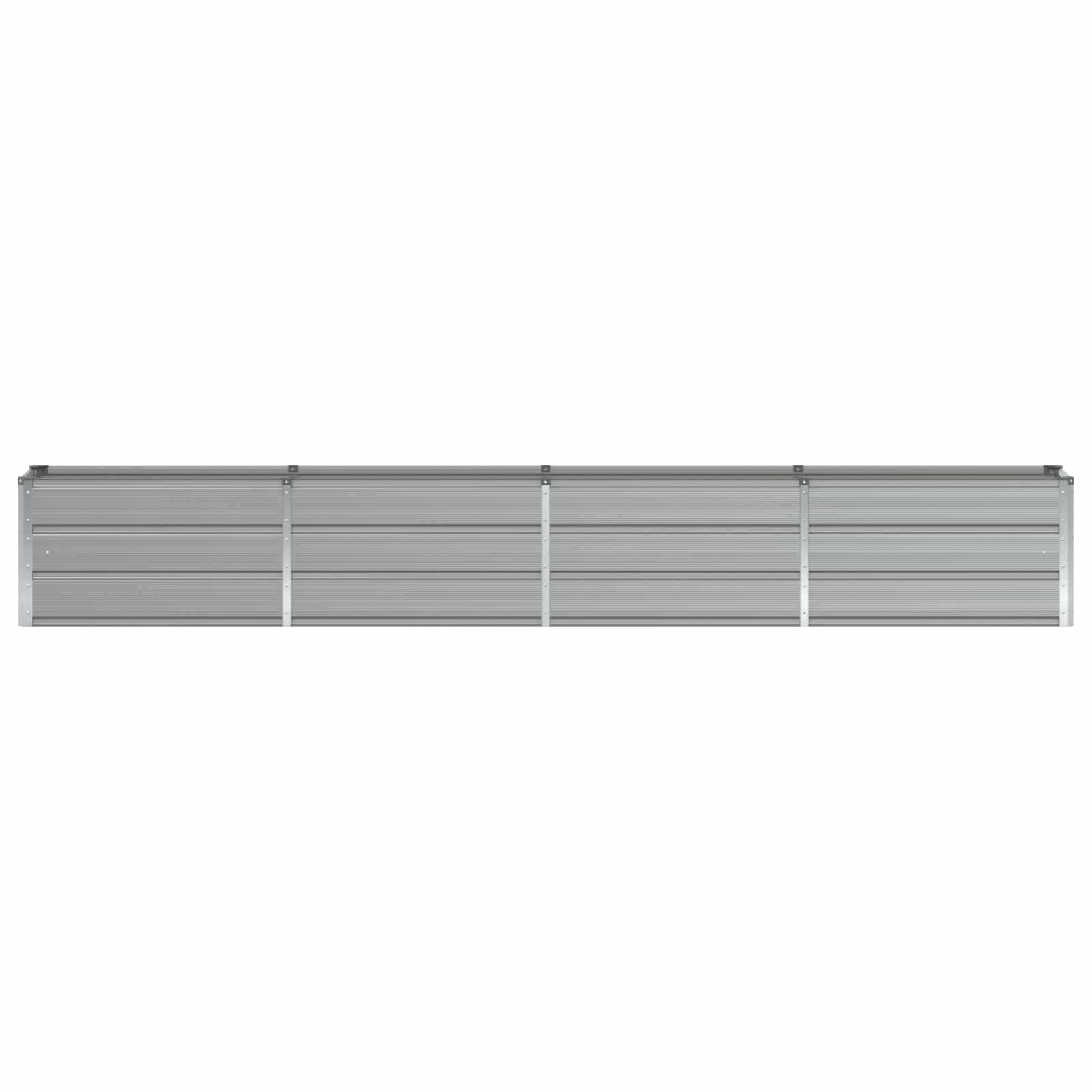 vidaXL Planter Light Grey 320 x 40 x 45 cm Steel 4