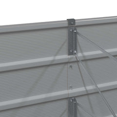vidaXL Planter Light Grey 240 x 80 x 45 cm Steel 5