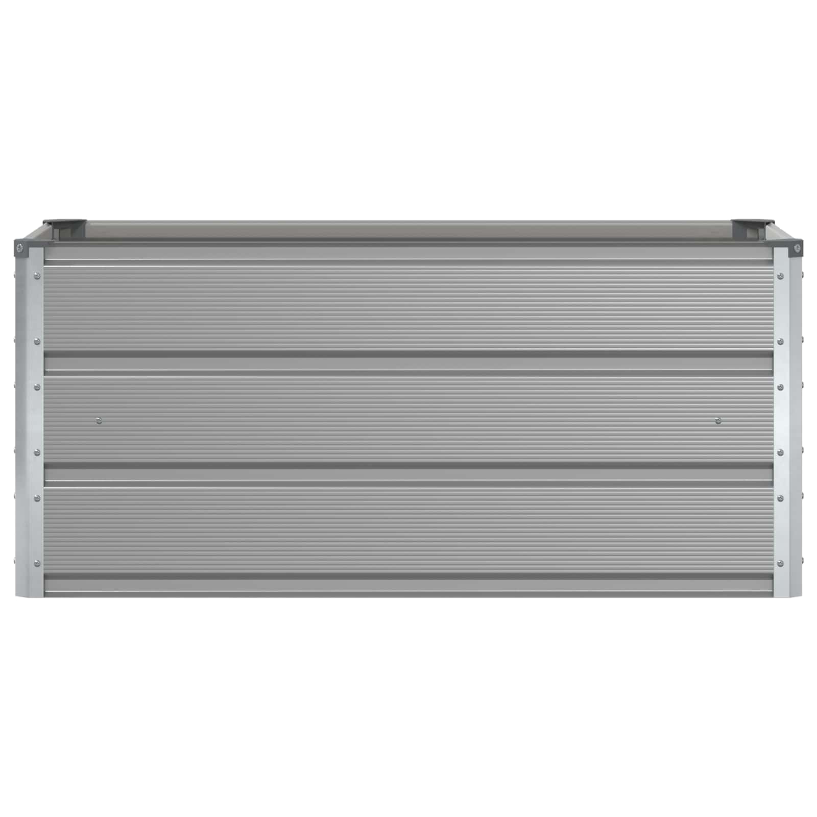 vidaXL Planter Light Grey 100 x 50 x 45 cm Galvanised Steel 4