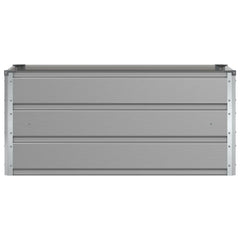vidaXL Planter Light Grey 100 x 50 x 45 cm Galvanised Steel 4