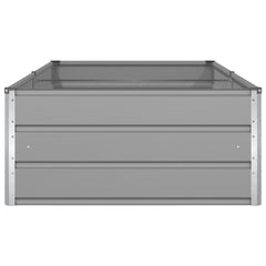 vidaXL Planter Light Grey 195 x 100 x 45 cm Galvanised Steel 6