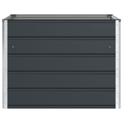 vidaXL Planter Anthracite 100 x 100 x 75 cm Steel 4