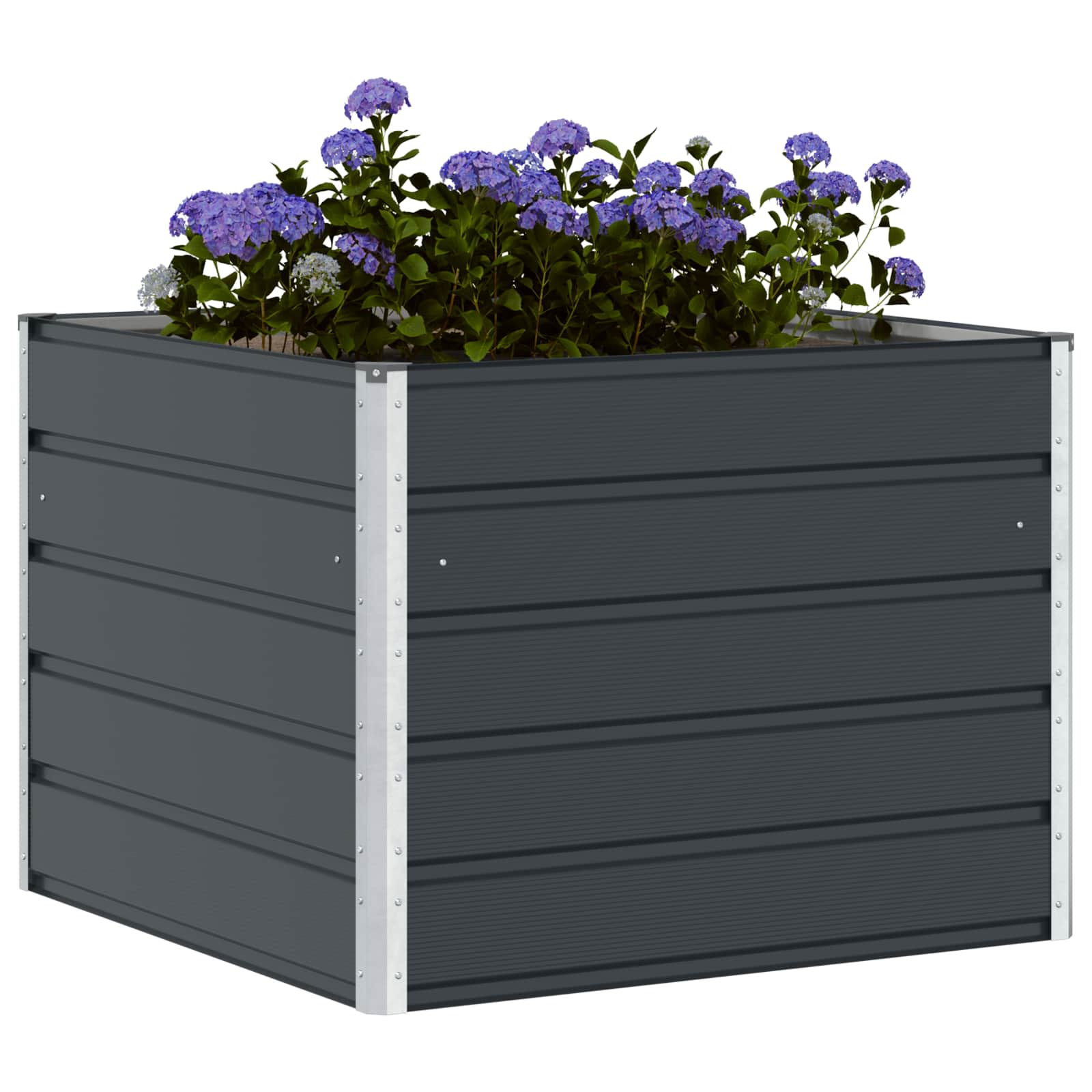vidaXL Planter Anthracite 100 x 100 x 75 cm Steel 3