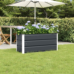 vidaXL Planter Anthracite 100 x 40 x 45 cm Steel 1