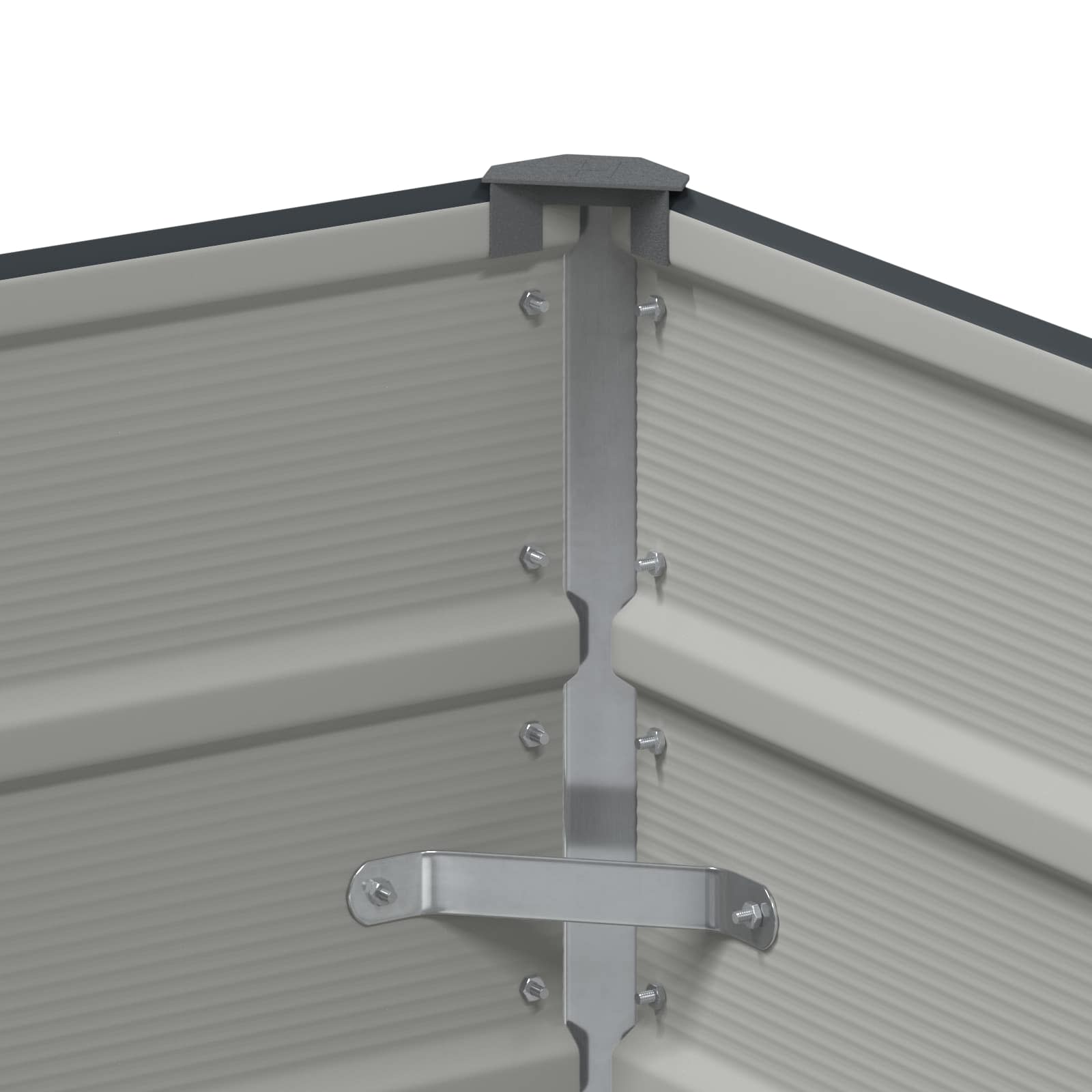 vidaXL Planter Anthracite 100 x 50 x 45 cm Galvanised Steel 5