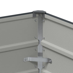 vidaXL Planter Anthracite 100 x 50 x 45 cm Galvanised Steel 5