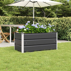 vidaXL Planter Anthracite 100 x 50 x 45 cm Galvanised Steel 1