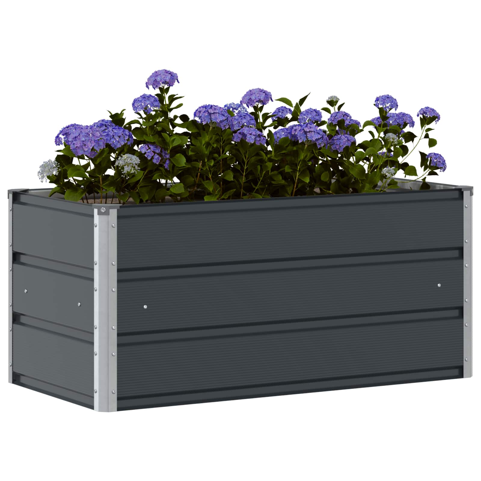 vidaXL Planter Anthracite 100 x 50 x 45 cm Galvanised Steel 3