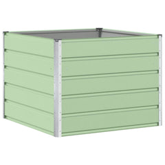 vidaXL Planter Pastel Green 100 x 100 x 75 cm Steel 2