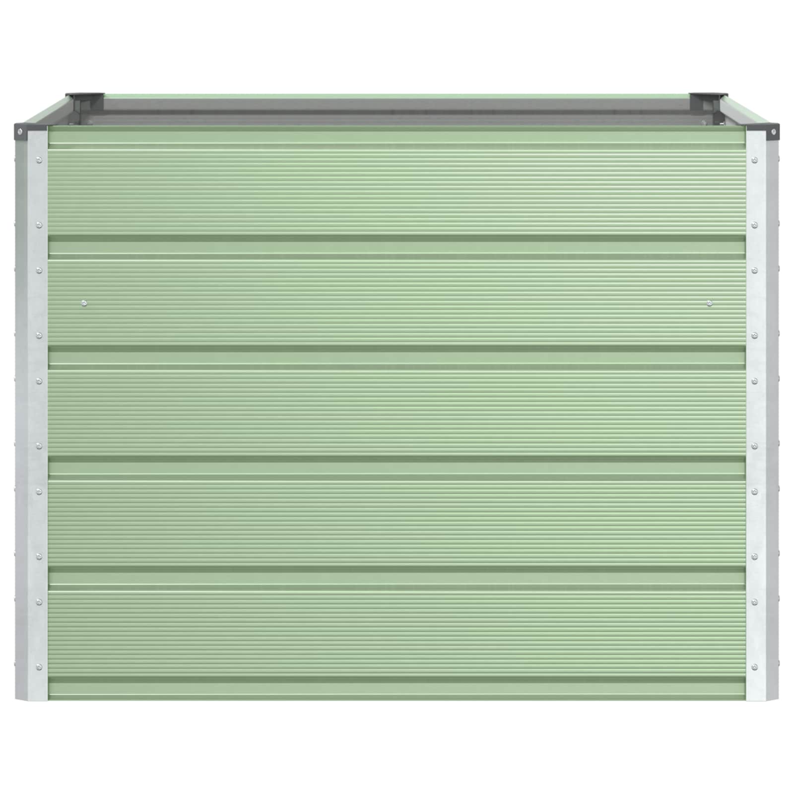 vidaXL Planter Pastel Green 100 x 100 x 75 cm Steel 4