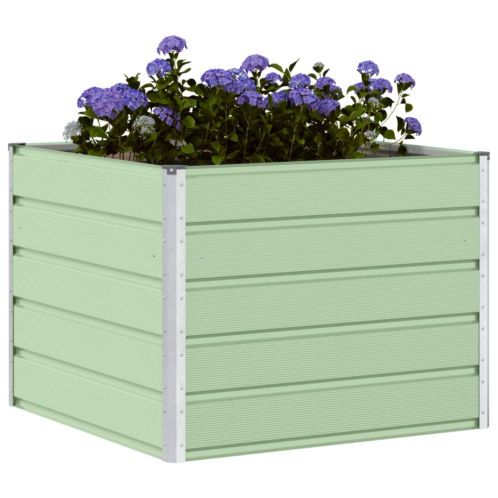 vidaXL Planter Pastel Green 100 x 100 x 75 cm Steel 3
