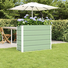 vidaXL Planter Green 100 x 40 x 75 cm Steel 1