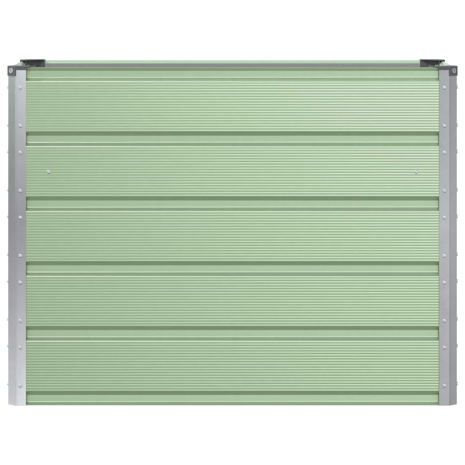 vidaXL Planter Green 100 x 40 x 75 cm Steel 4