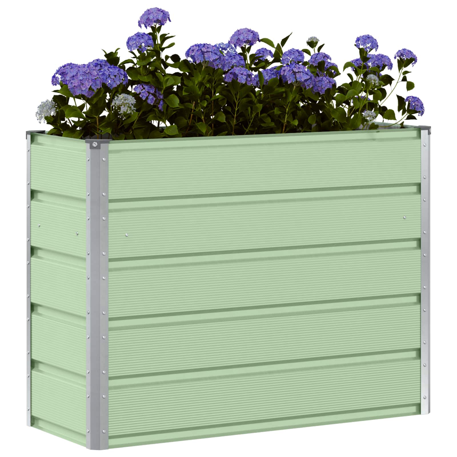 vidaXL Planter Green 100 x 40 x 75 cm Steel 3