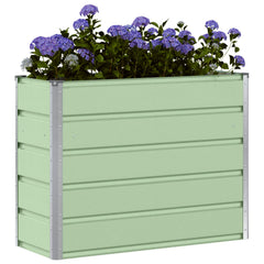 vidaXL Planter Green 100 x 40 x 75 cm Steel 3