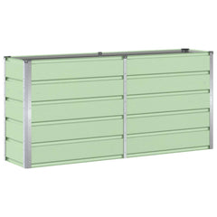 vidaXL Planter Green 160 x 40 x 75 cm Steel 2