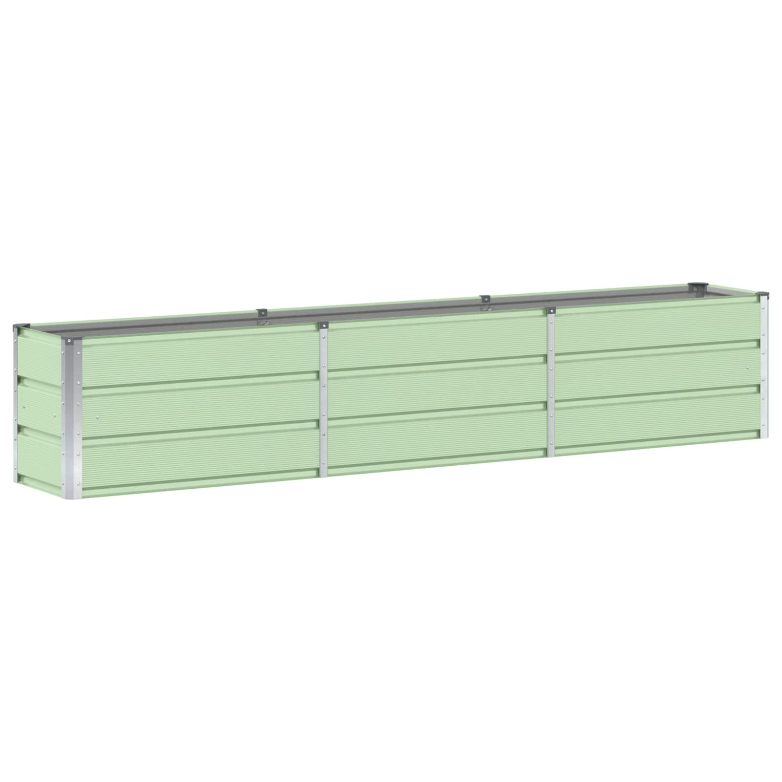 vidaXL Planter Green 240 x 40 x 45 cm Steel 2
