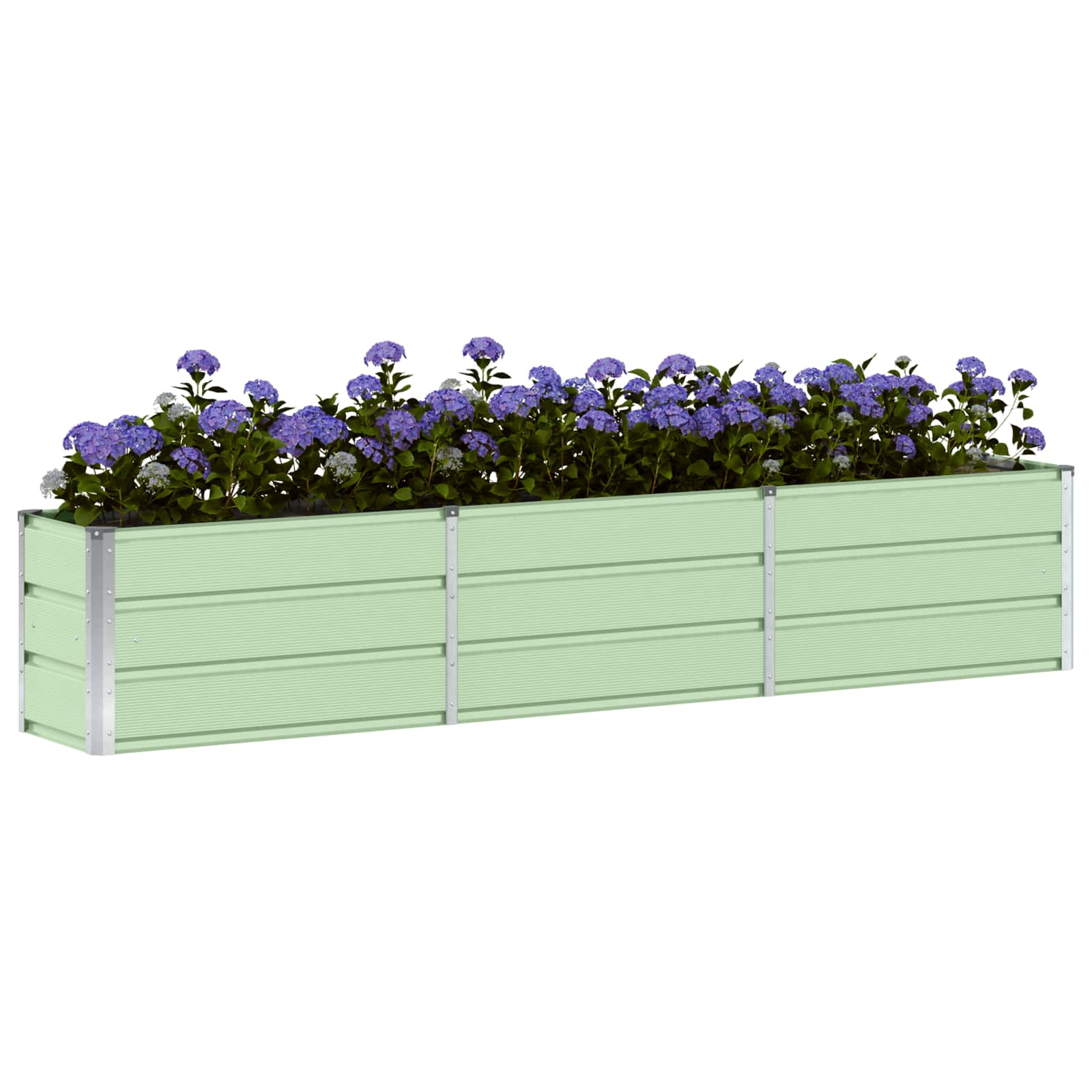 vidaXL Planter Green 240 x 40 x 45 cm Steel 3