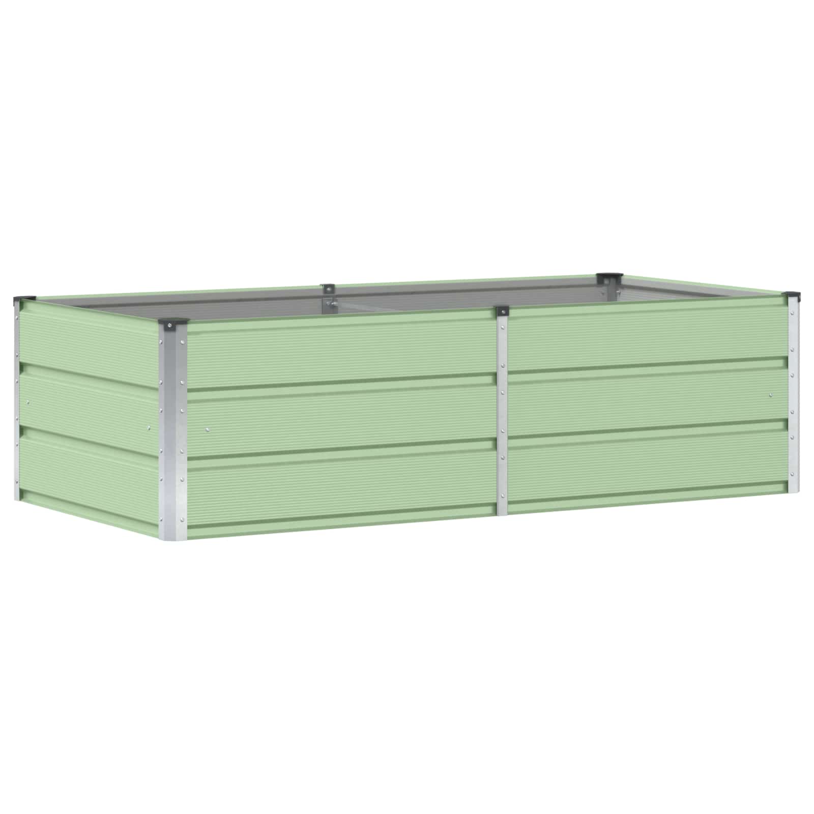 vidaXL Planter Green 160 x 80 x 45 cm Steel 2
