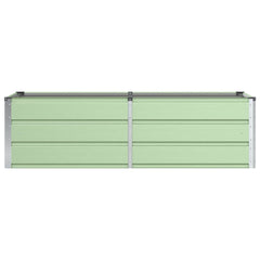 vidaXL Planter Green 160 x 80 x 45 cm Steel 4