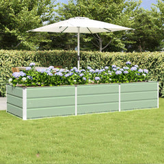 vidaXL Planter Green 240 x 80 x 45 cm Steel 1