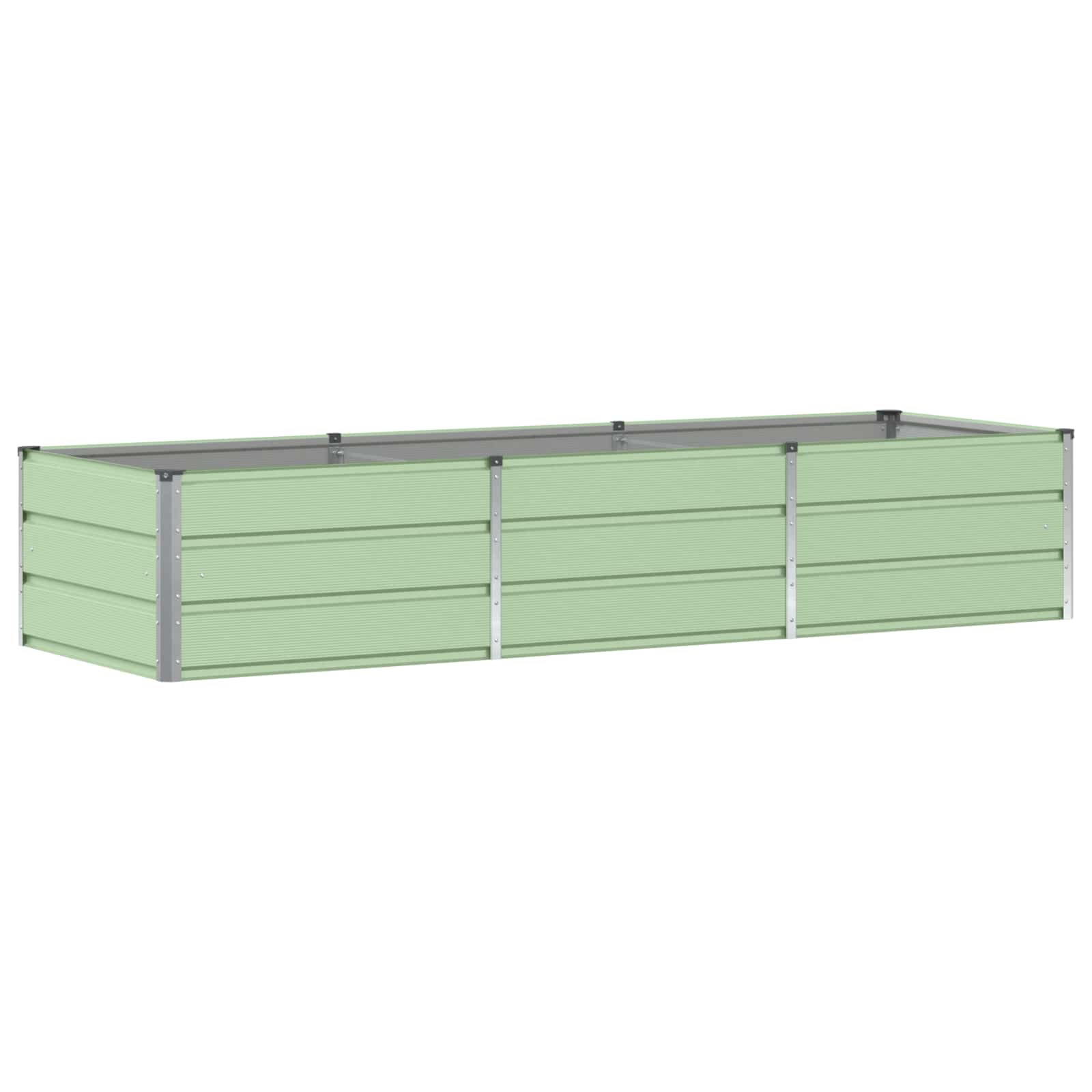 vidaXL Planter Green 240 x 80 x 45 cm Steel 2