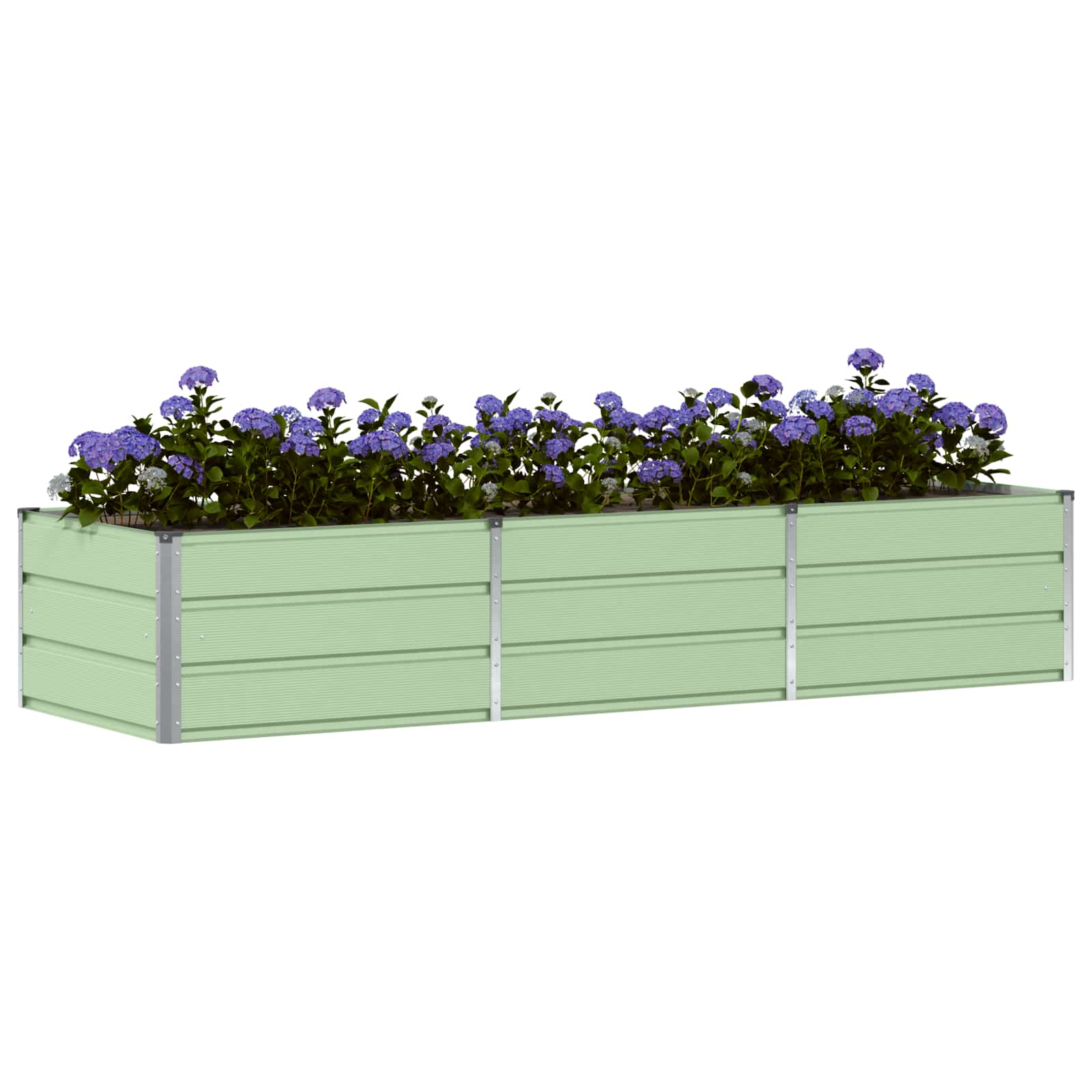 vidaXL Planter Green 240 x 80 x 45 cm Steel 3