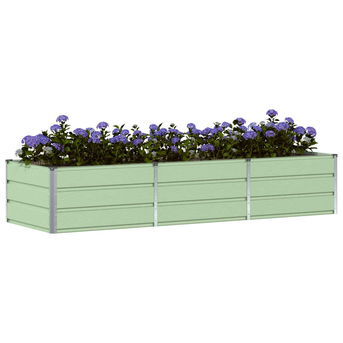 Planter 160 x 80 x Steel Height 45 cm Green 240 cm