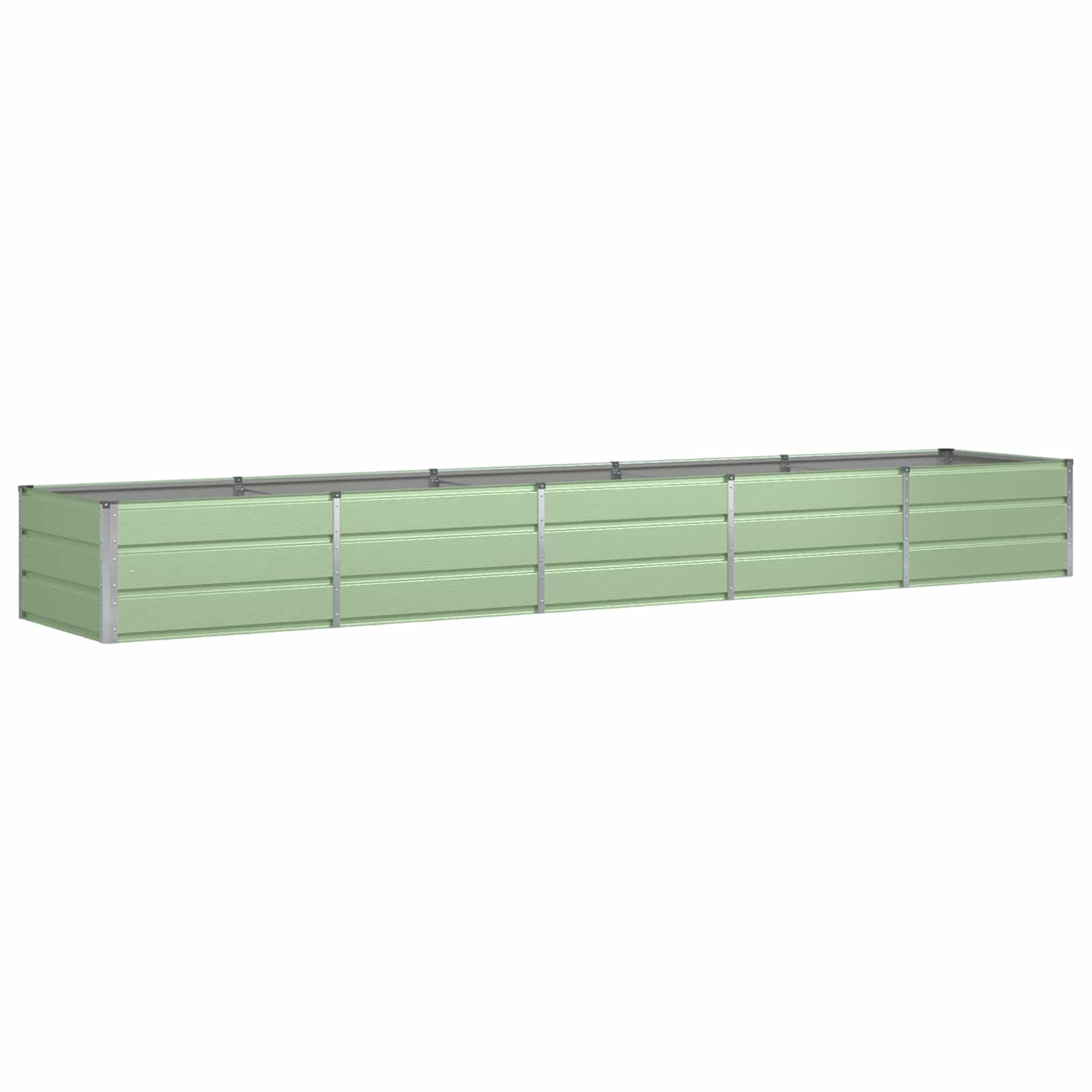 vidaXL Planter Green 400 x 80 x 45 cm Steel 2