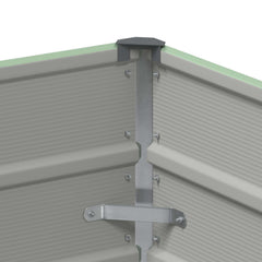 vidaXL Planter Pastel Green 100 x 50 x 45 cm Galvanised Steel 5