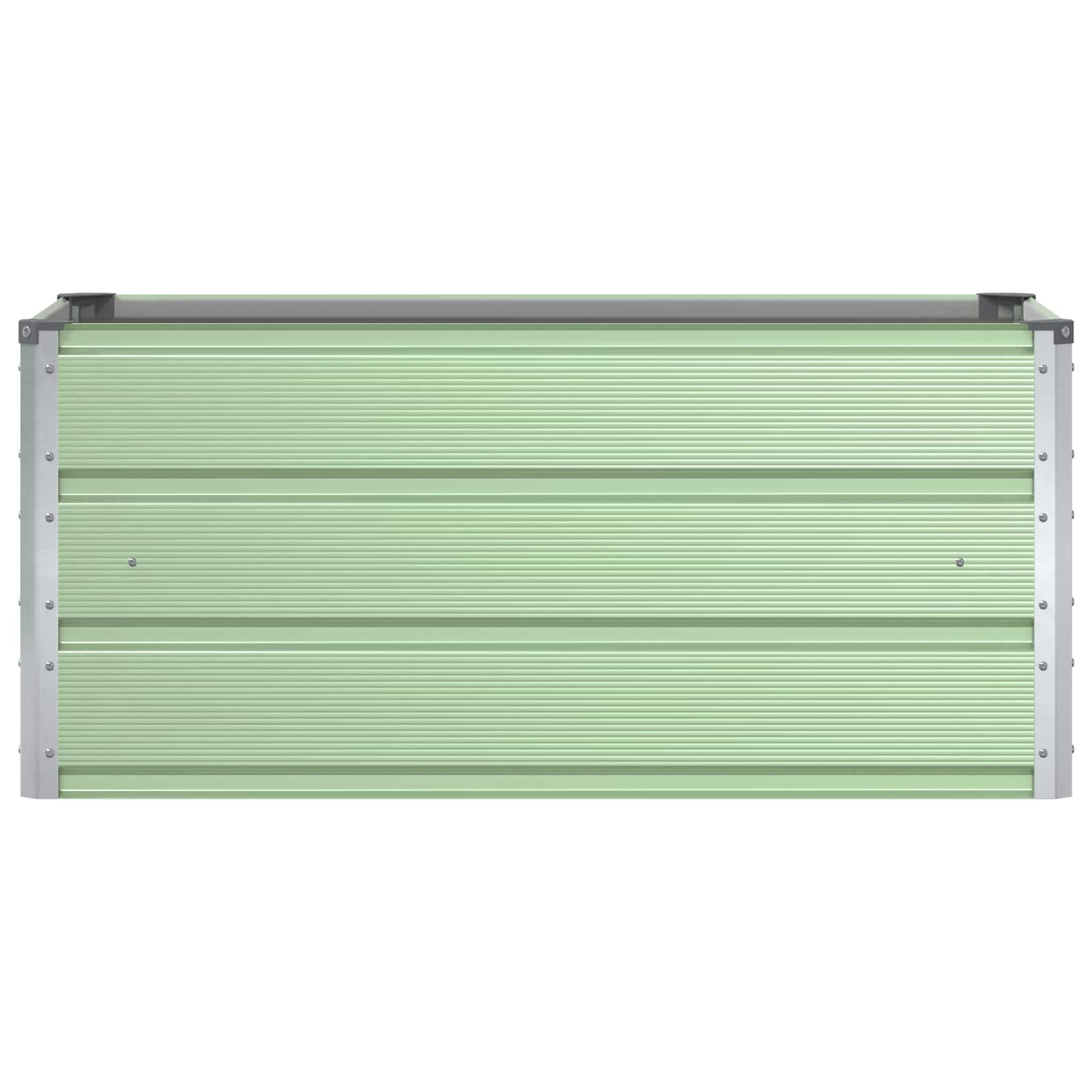 vidaXL Planter Pastel Green 100 x 50 x 45 cm Galvanised Steel 4