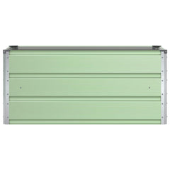 vidaXL Planter Pastel Green 100 x 50 x 45 cm Galvanised Steel 4